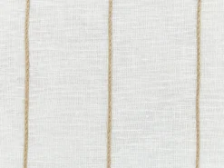 2 poduszki ozdobne w paski 50 x 50 cm biało-beżowe