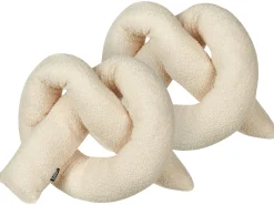 2 poduszki 172x14 cm teddy beżowe