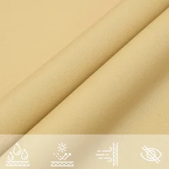 Żagiel przeciwsłoneczny Żółty 2 x 5 m vidaXL