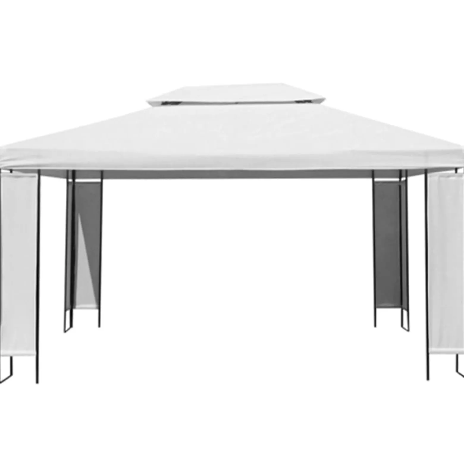 Altana Biały Tkanina vidaXL