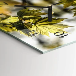 Artystyczny zegar 30x30 Liść Klonu jesień drzewo natura dekoracja