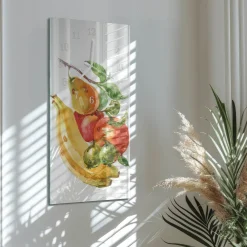 Artystyczny zegar 30x60 Owoc dekoracyjny do salonu