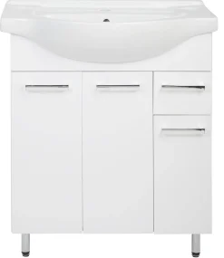 Astor Szafka Z Umywalką 75 cm Lupo Biały Połysk