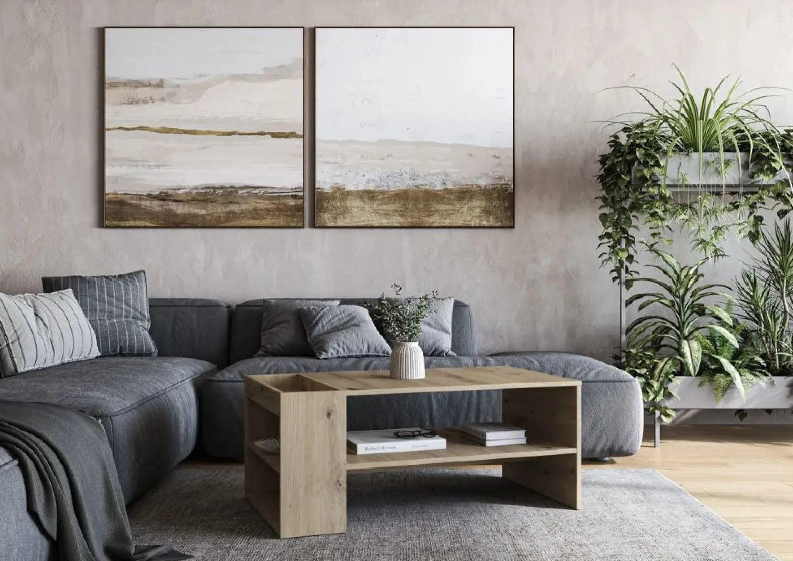Ława MURCIA 100x55cm dąb artisan