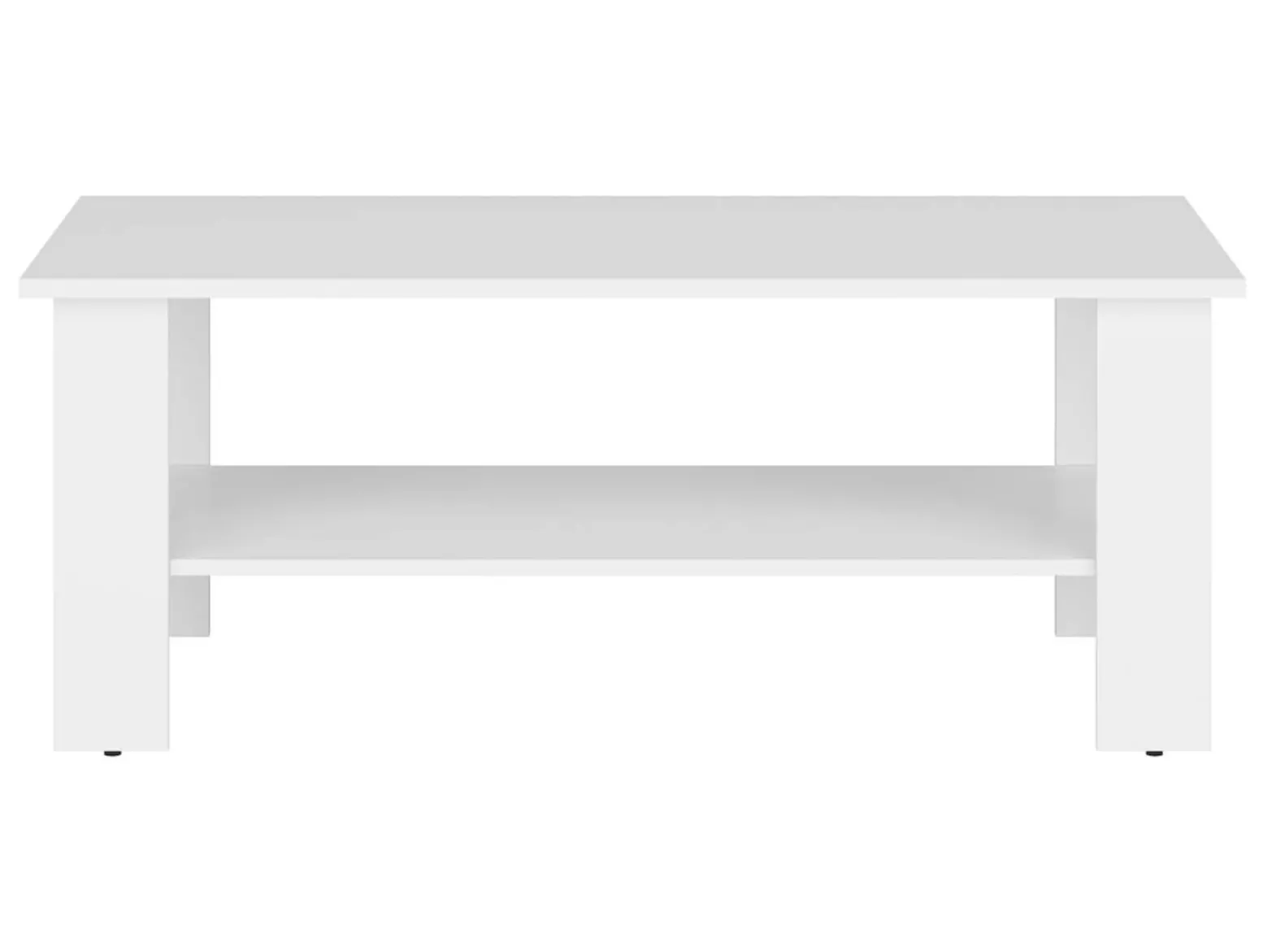 Ława Nepo Plus 115x56 z półką biała