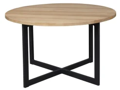 Ława okrągła Ø90 LOFT WOOD, kolor dębowy