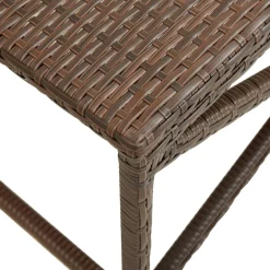 Ławka Brąz 120 cm Technorattan vidaXL