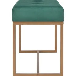 Ławka do przedpokoju Zielony 80 cm Tkanina vidaXL