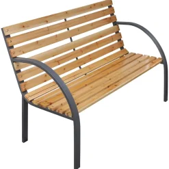 Ławka ogrodowa, 112 cm, lite drewno jodłowe