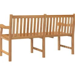 Ławka ogrodowa, 150 cm, lite drewno tekowe