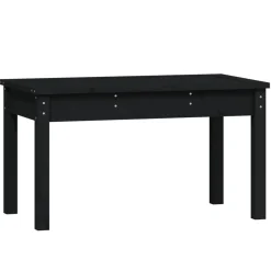Ławka ogrodowa Czarny 80 x 44 x 45 cm Drewno sosnowe vidaXL