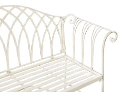 Ławka ogrodowa dwuosobowa 130x45 biała
