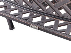 Ławka ogrodowa STAGGIA 104 cm Metal Brązowy