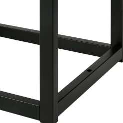 Ławka Polson velvet czarna biały 120 cm