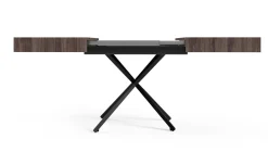 Ławostół Nowoczesny SIENNA, nogi X - Anthracite Sherman Oak