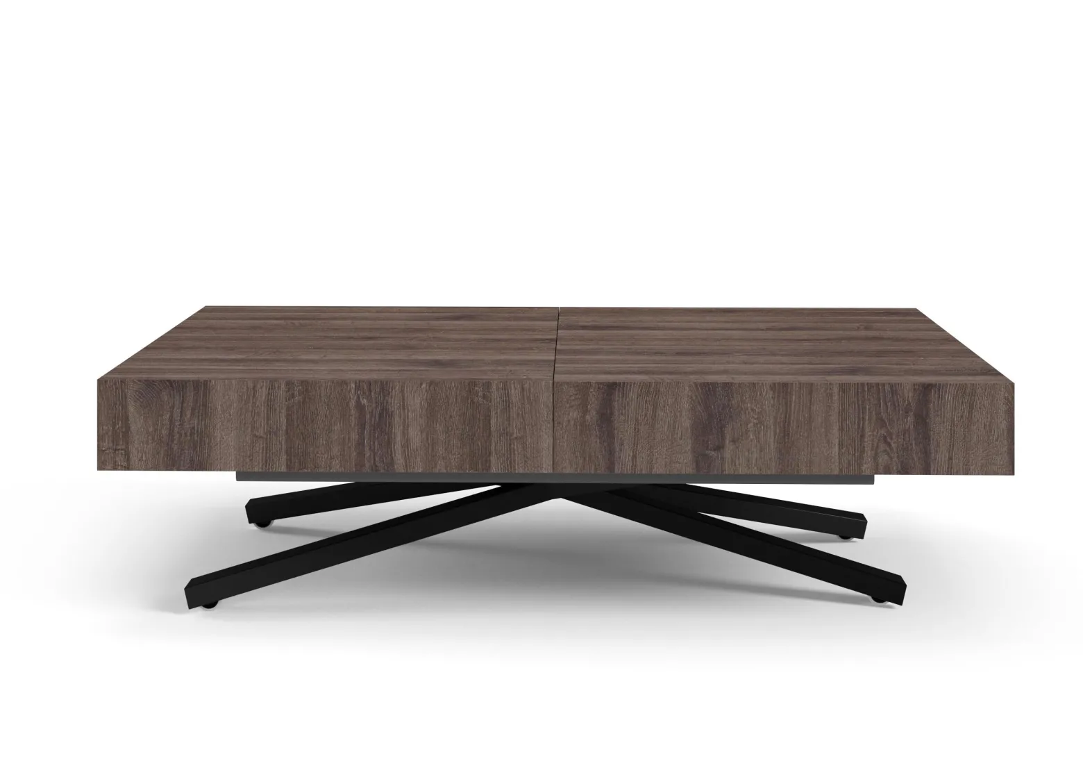 Ławostół Nowoczesny SIENNA, nogi X - Anthracite Sherman Oak