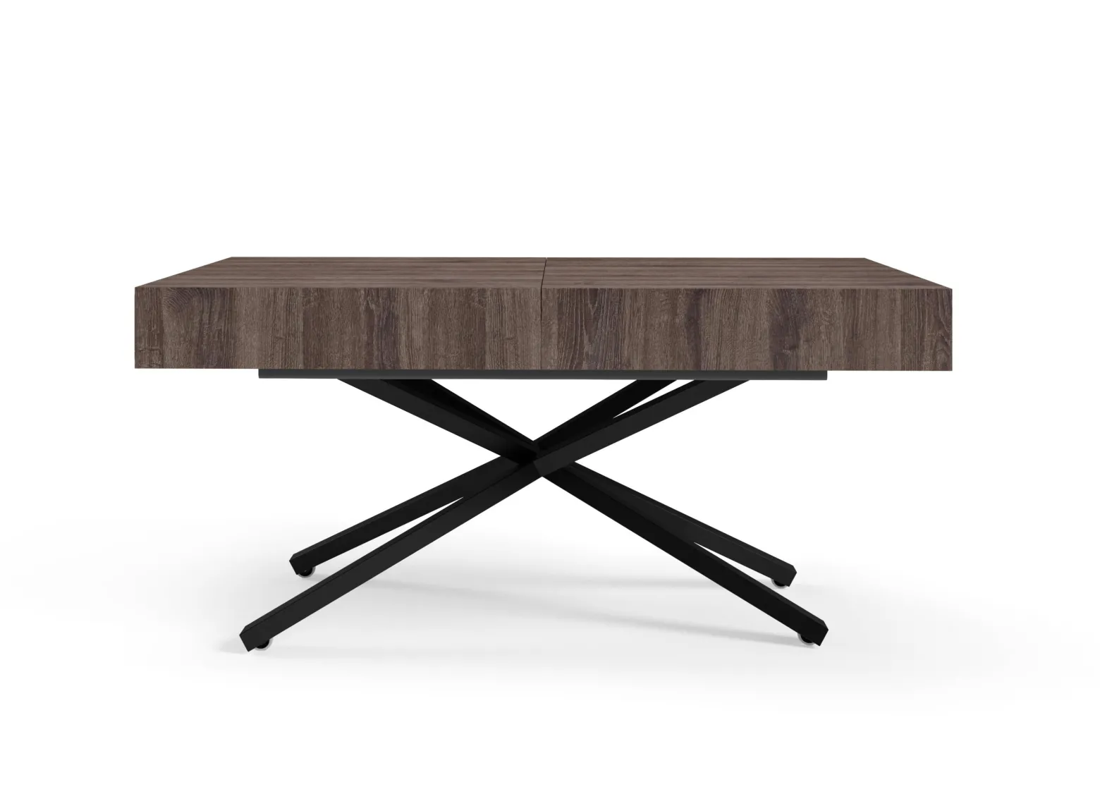 Ławostół Nowoczesny SIENNA, nogi X - Anthracite Sherman Oak