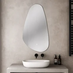 Balneo Lustro Podświetlane Led Łazienkowe Nieregularne Sora 55x100 Antypara