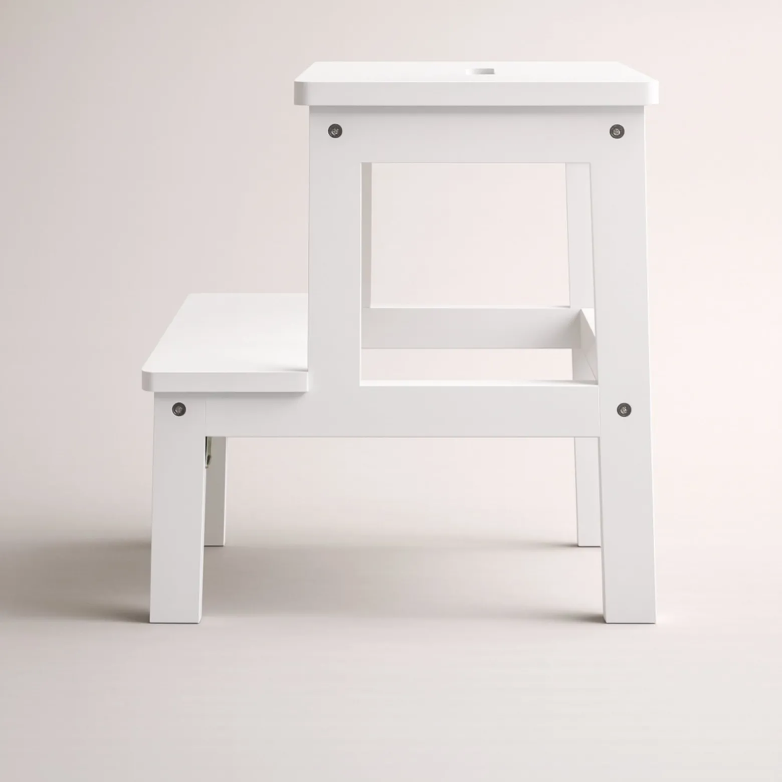 Bambusowy taboret ze schodkiem KROK, wys. 46 cm