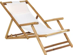 Bambusowy zestaw balkon 2 leżaki i stolik