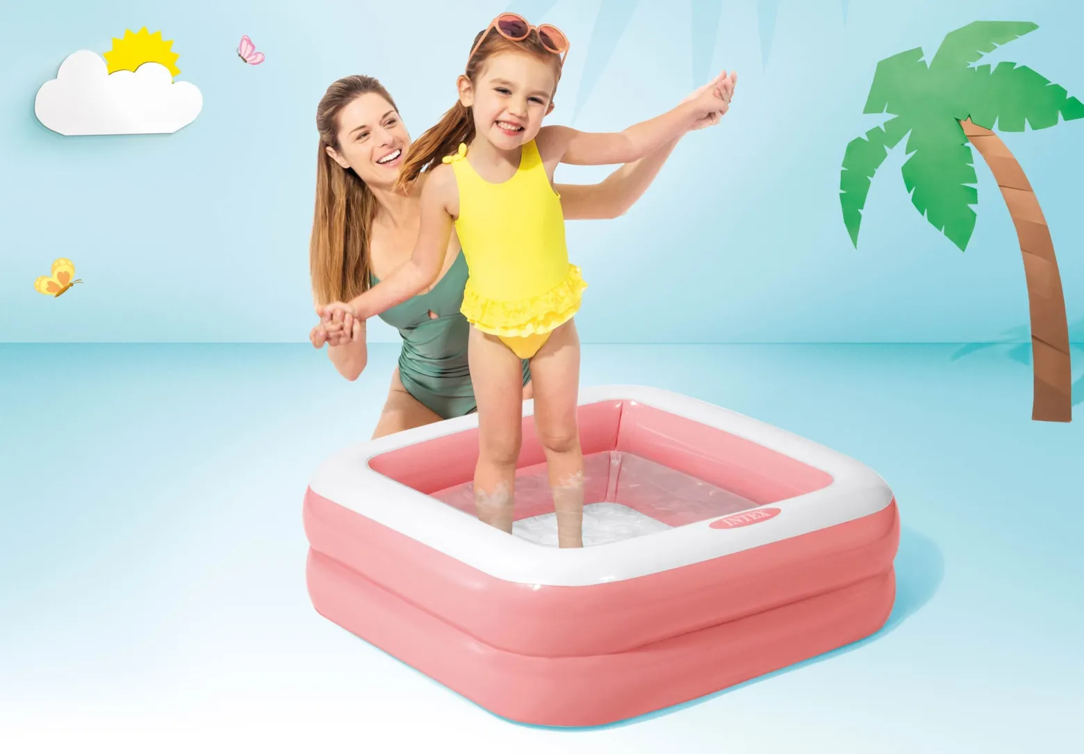 Basen dmuchany dla dzieci różowy Intex 57100