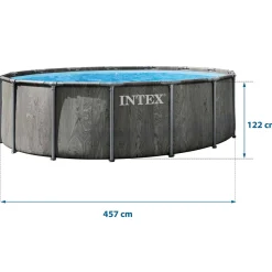 Basen ogrodowy stelażowy Intex 26742ND 457x122 cm zestaw 12w1