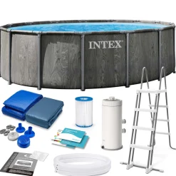 Basen ogrodowy stelażowy Intex 26742ND 457x122 cm zestaw 12w1