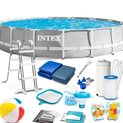 Basen ogrodowy stelażowy 457x107cm Intex zestaw 18w1