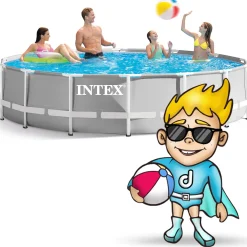 Basen ogrodowy stelażowy 427x107cm Intex zestaw 21w1