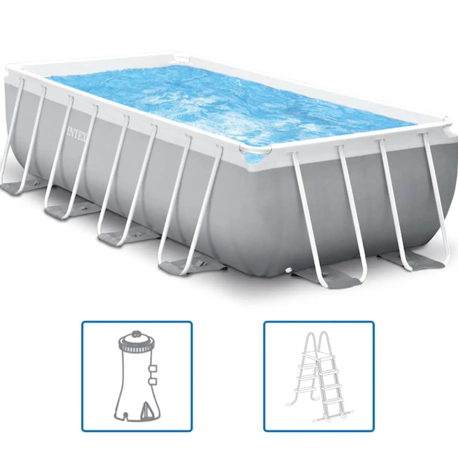 Basen ogrodowy 400 x 200 x 100 cm PVC INTEX