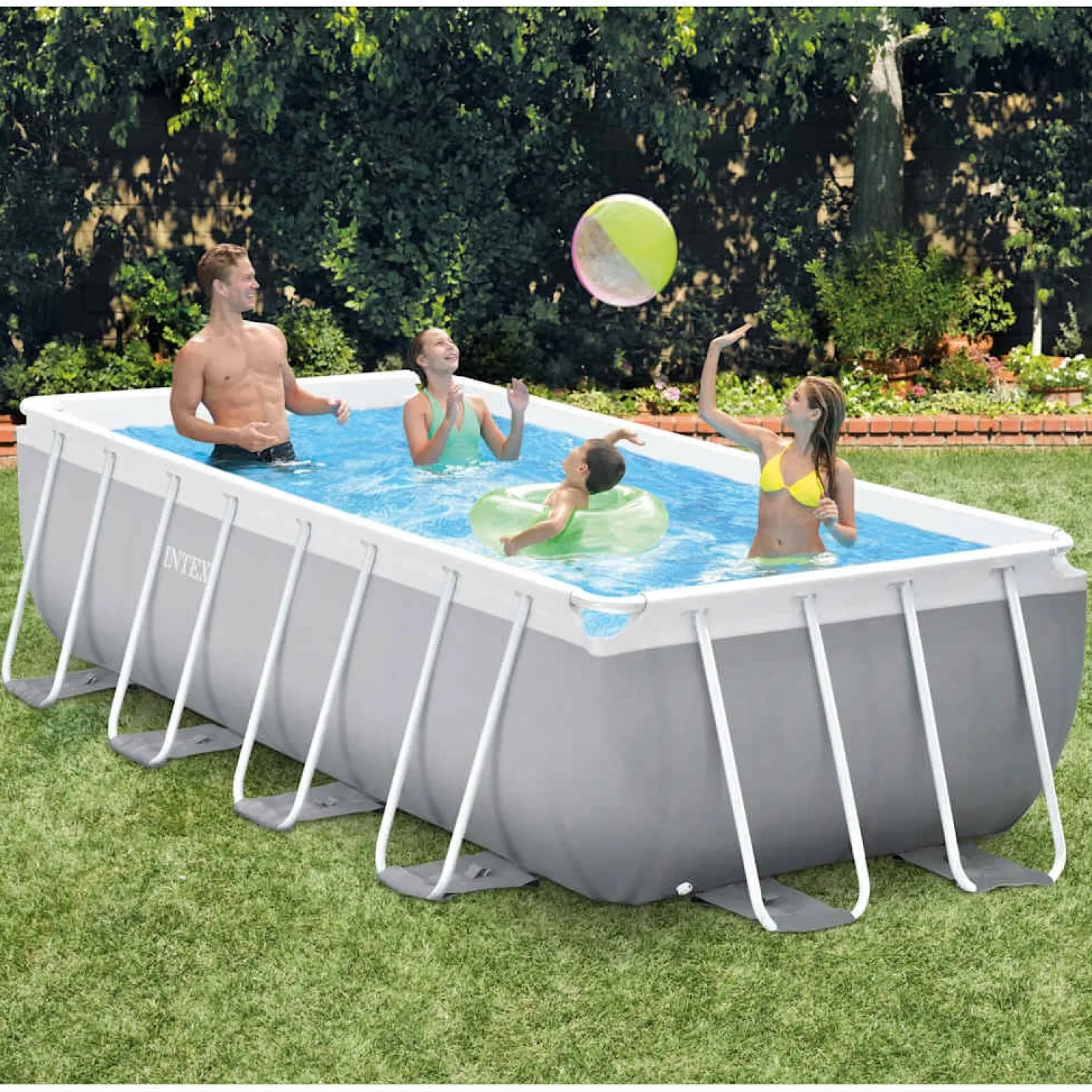 Basen ogrodowy 400 x 200 x 100 cm PVC INTEX