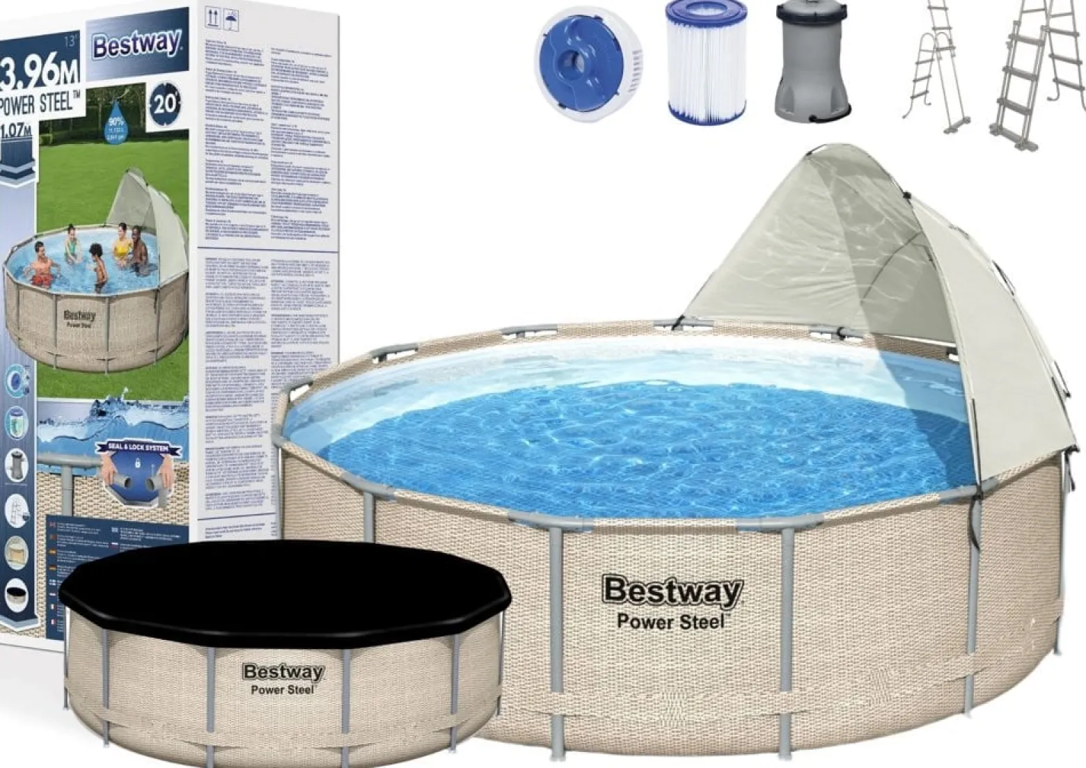 Basen stelażowy ogrodowy 396 x 107 cm Bestway 5614V