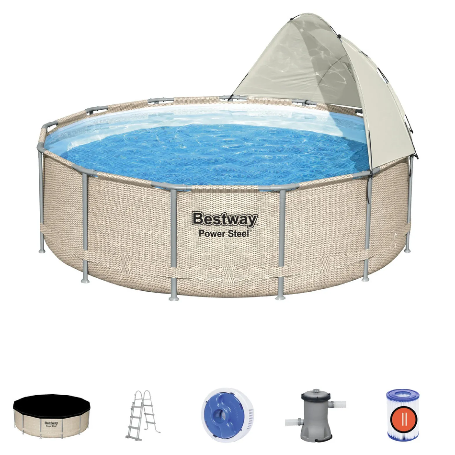 Basen stelażowy ogrodowy 396 x 107 cm Bestway 5614V