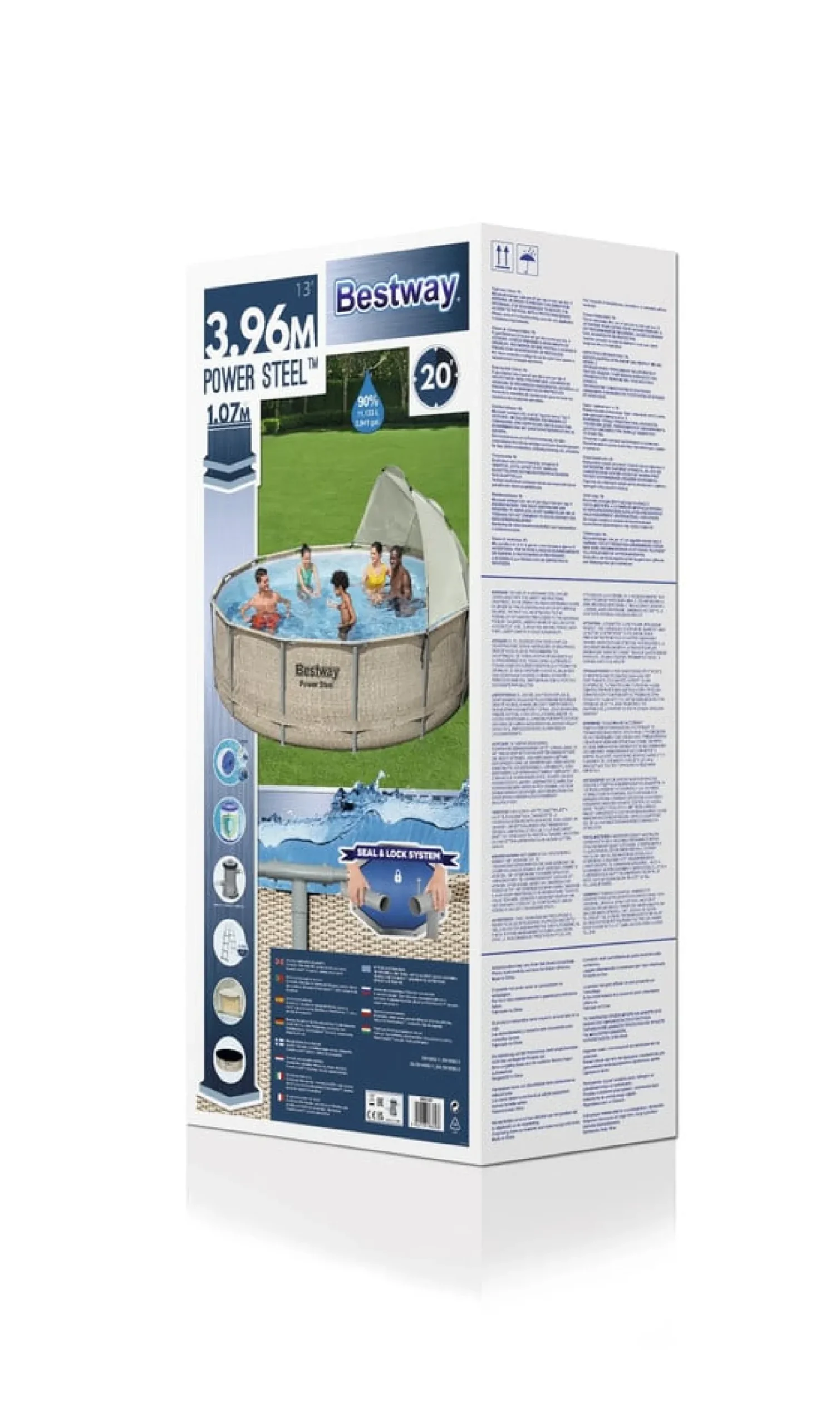 Basen stelażowy ogrodowy 396 x 107 cm Bestway 5614V