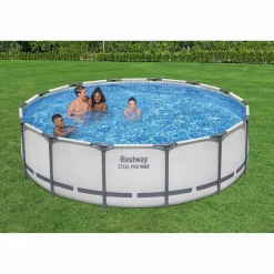 Basen stelażowy ogrodowy 427x107cm Bestway 56950 zestaw 11w1
