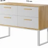 Biała komoda z szufladami. Szer. 110cm