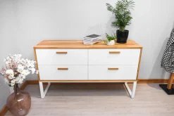 Biała komoda z szufladami. Szer. 110cm