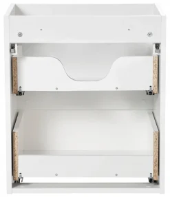 BIAŁA szafka łazienkowa z blatem 50 cm NOVA WHITE 82-50 z szufladami