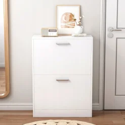 Biała szafka na obuwie loft nowoczesna 60 cm