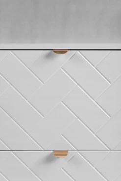 BIAŁA Szafka Pod Umywalkę 80 cm Blat WOTAN Wisząca MADIS