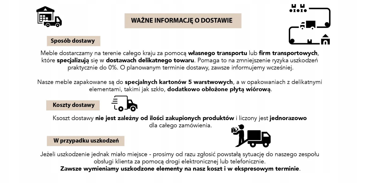 Biała wisząca szafka 105cm Biały Połysk