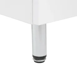 Biały Zestaw do Łazienki Stojący 45cm 5 Elementów