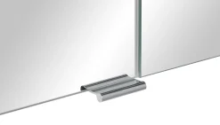 Biały Zestaw Mebli Łazienkowych 60cm Szafka z Umywalką Półsłupek Lustro