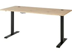 Biurko Brego 160 cm z elektryczną regulacją dąb artisan
