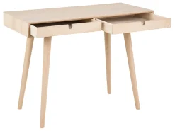 Biurko Century 100 cm z 2 szufladami dąb bielony