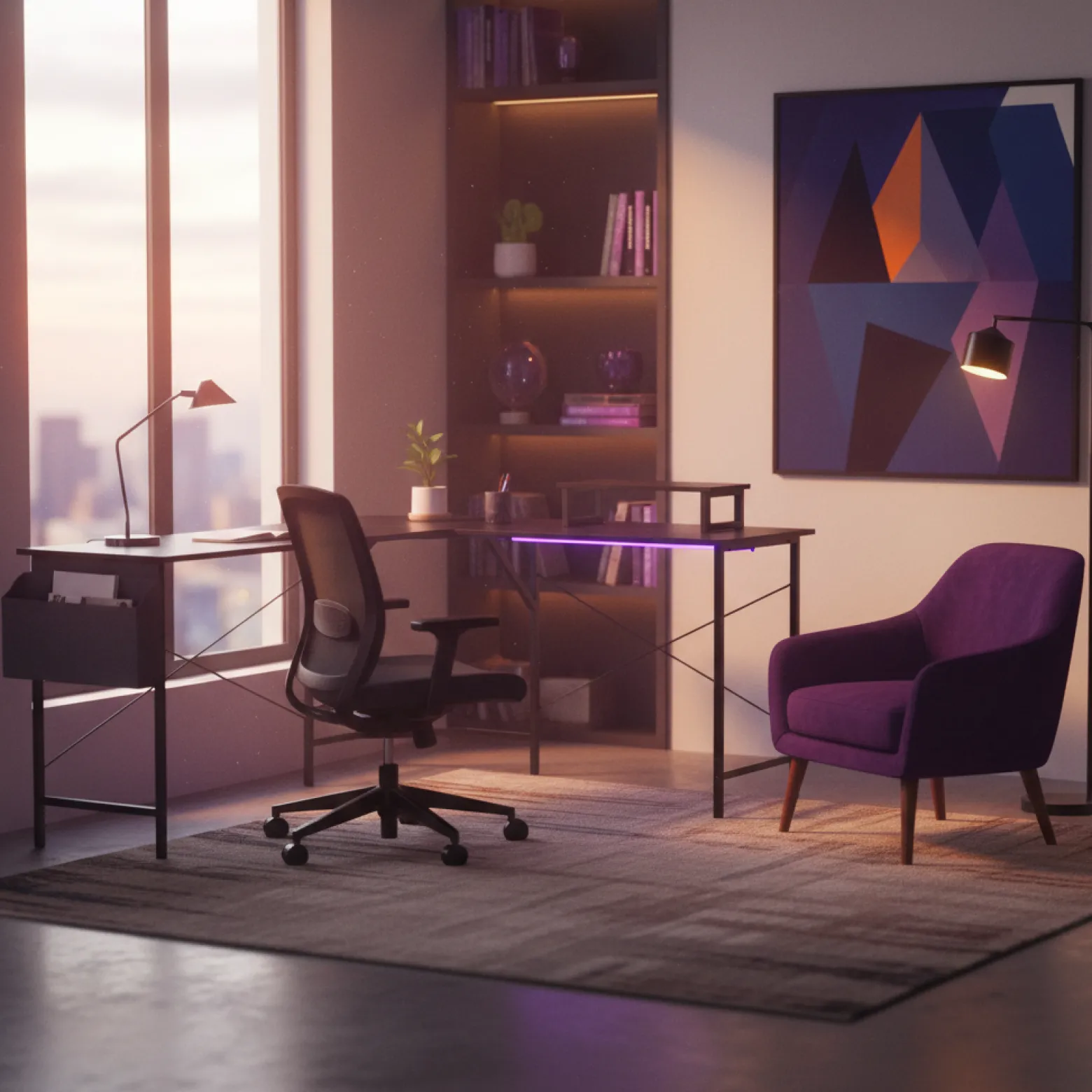 Biurko narożne Spacetronik FUNKY FURNITURE 150x120