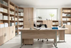 Biurko Brw Office 150 cm dąb sonoma