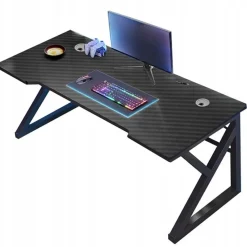 Biurko czarne komputerowe nowoczesne 120 cm