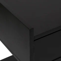 Biurko czarne z szufladami TEDY, 110 x 55 x 78,5 cm