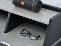 Biurko dla ucznia gracza asgard czarne-beton styl loft